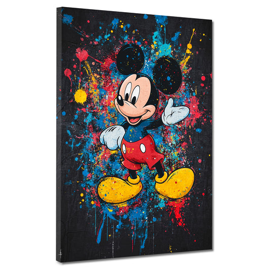 Quadro pop art felice topo personaggio colorato moderno allegro