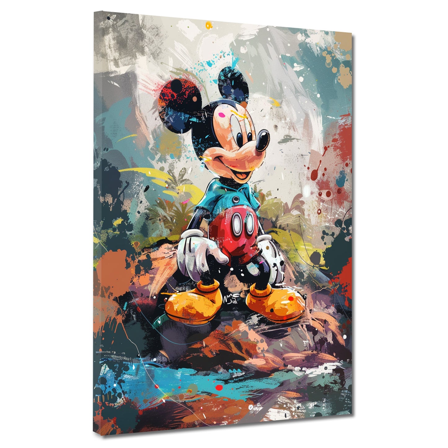 Quadro pop art fumetto topo colori vivaci