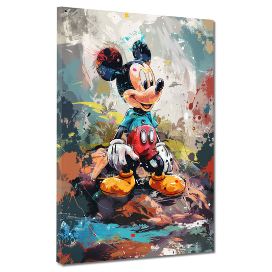 Quadro pop art fumetto topo colori vivaci