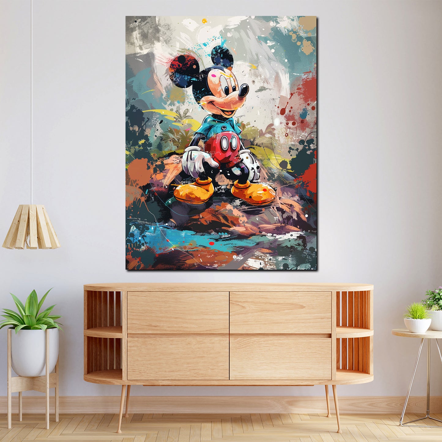 Quadro pop art fumetto topo colori vivaci