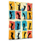 Quadro pop art golfista colorato moderno