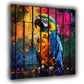 Quadro pop art pappagallo colorato