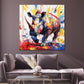 Quadro pop art rinoceronte colorato potente moderno