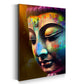 Quadro pop art volto di buddha colori armonia moderno