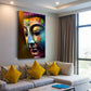 Quadro pop art volto di buddha colori armonia moderno