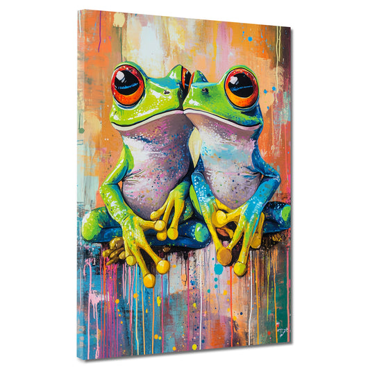 Quadro rane pop art colorato amore tropicale