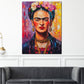 Quadro ritratto Frida Kahlo colorato moderno Pop Art