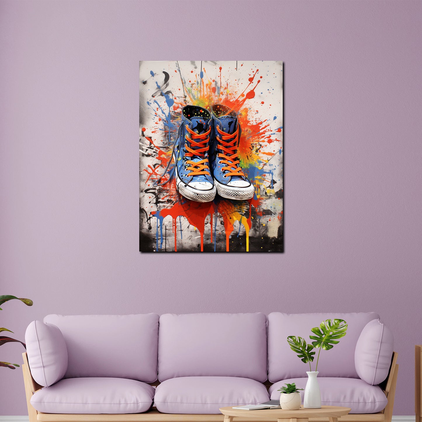 Quadro scarpe pop art splash