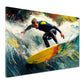 Quadro sport surf onda energia mare