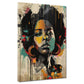 Quadro street art African Woman ritratto colorato