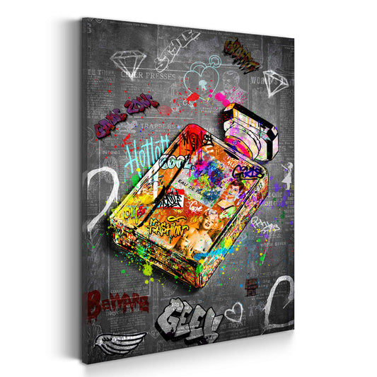 Quadro street art profumo fashion icone urbano