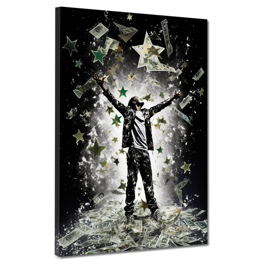 Quadro uomo denaro successo energia ispirazione