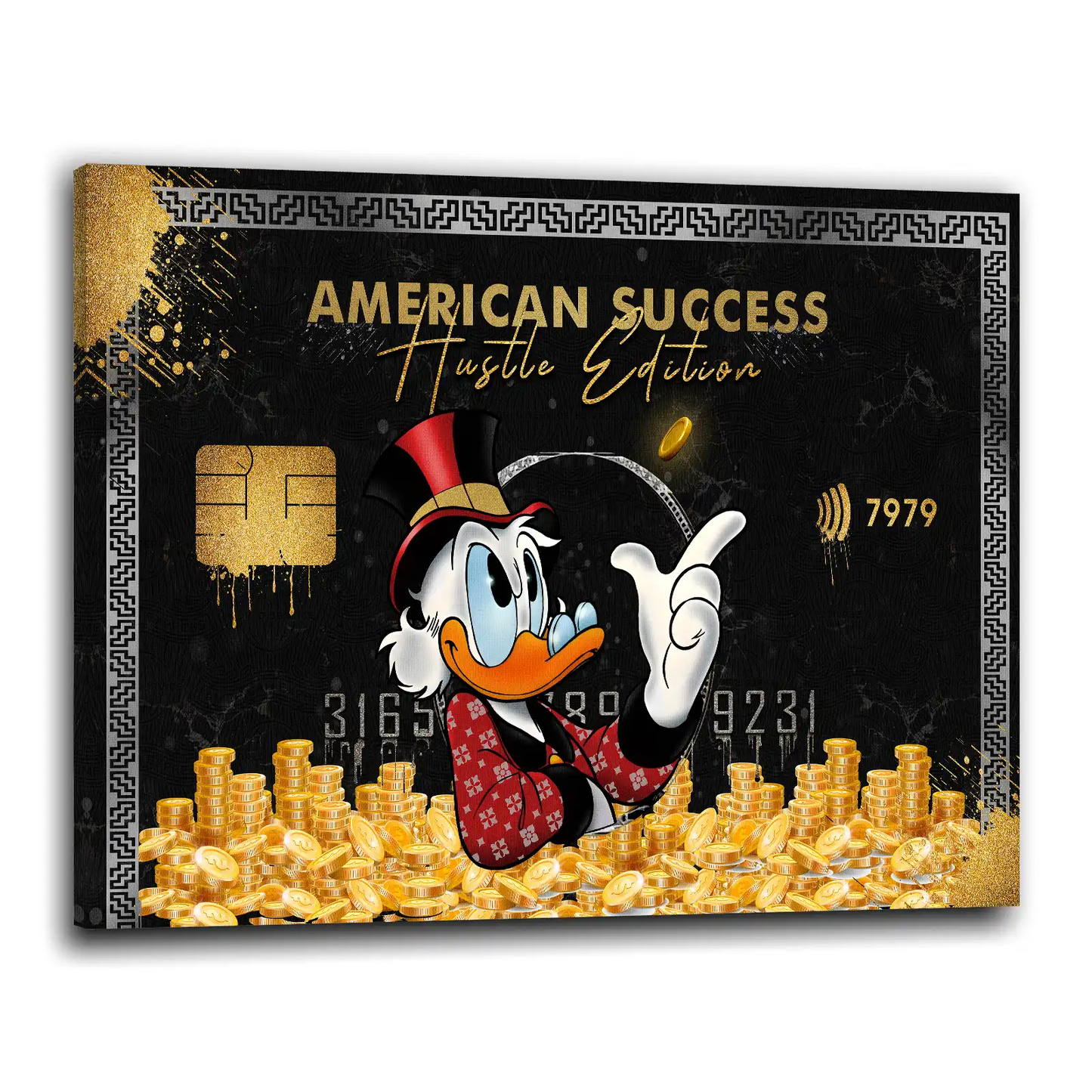 Quadro Duck Success Carta Motivazione Comic Mindset