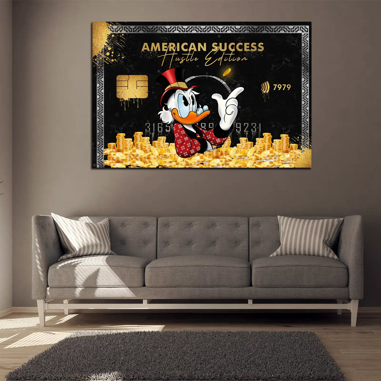 Quadro Duck Success Carta Motivazione Comic Mindset