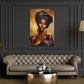 Ritratto africana elegante con turbante quadro