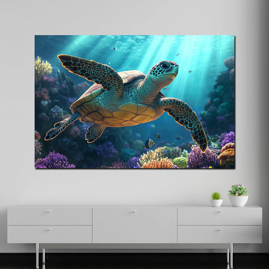 Tartaruga oceano luce marina quadro