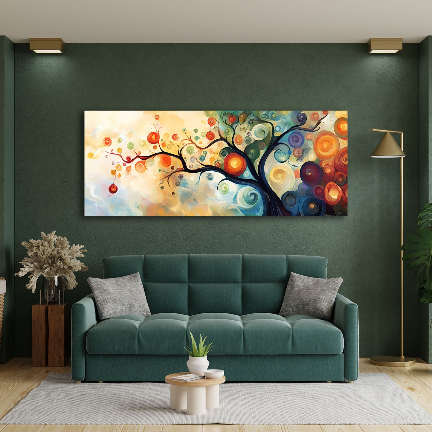 Albero della vita astratto colorato arte quadro