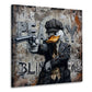 Anatra gangster street art in stile contemporaneo quadro