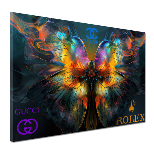 Farfalla lusso colorata moda arte moderna quadro