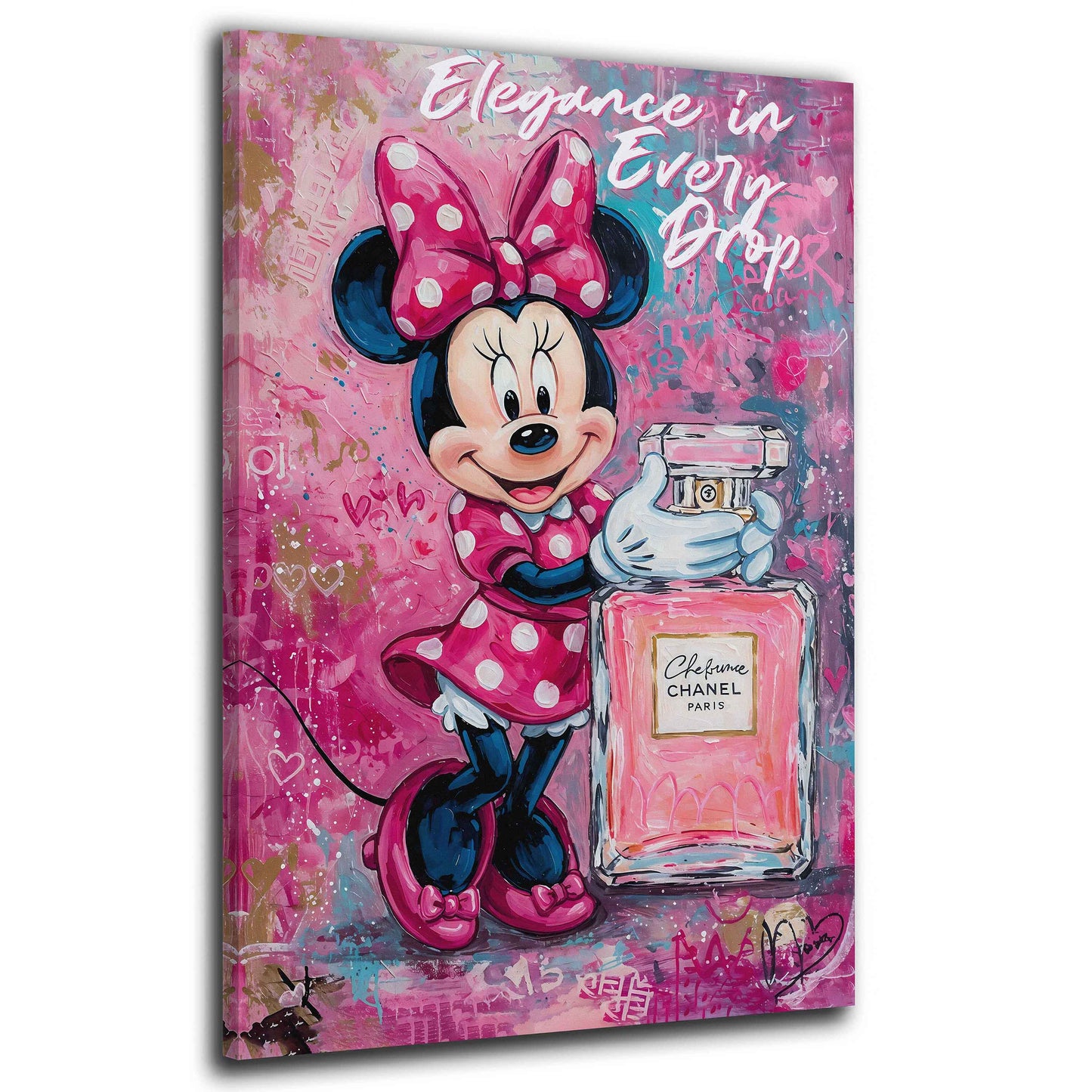 Arte pop Topilina profumo rosa fashion quadro