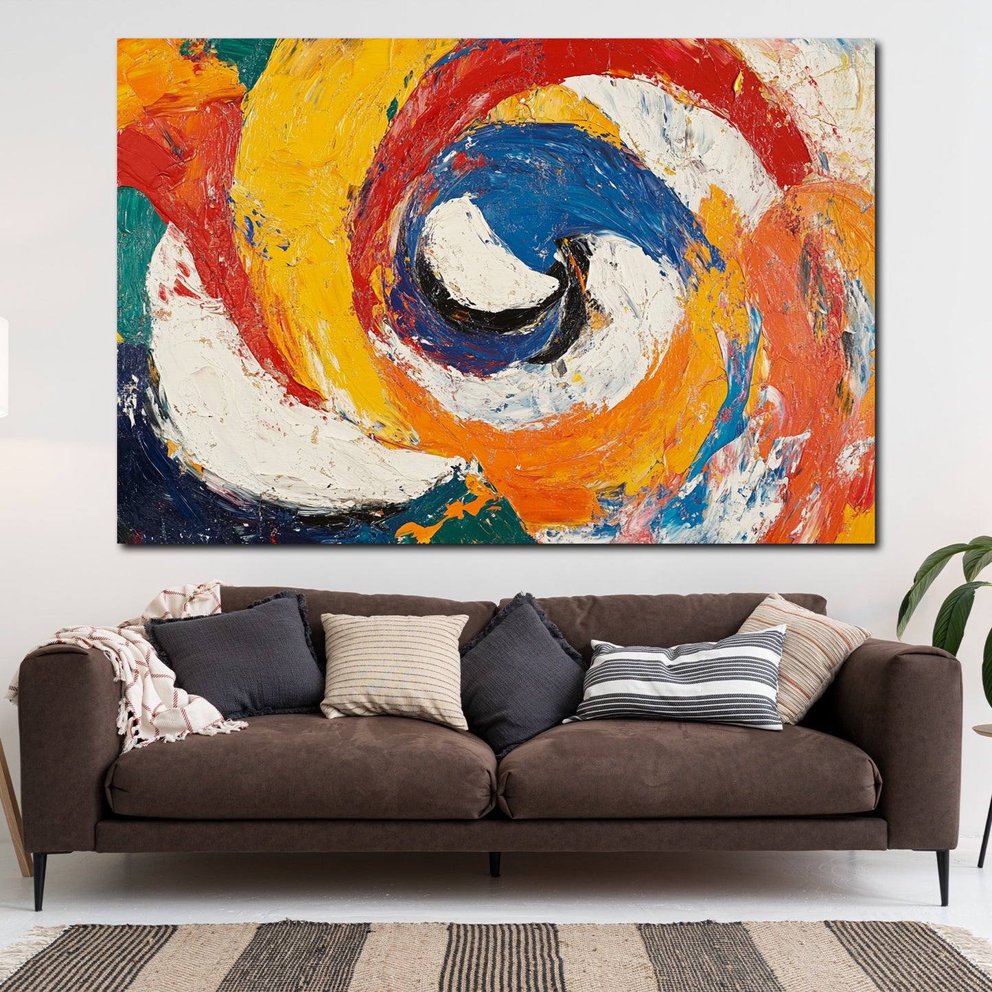 Astratto vortice di colori quadro