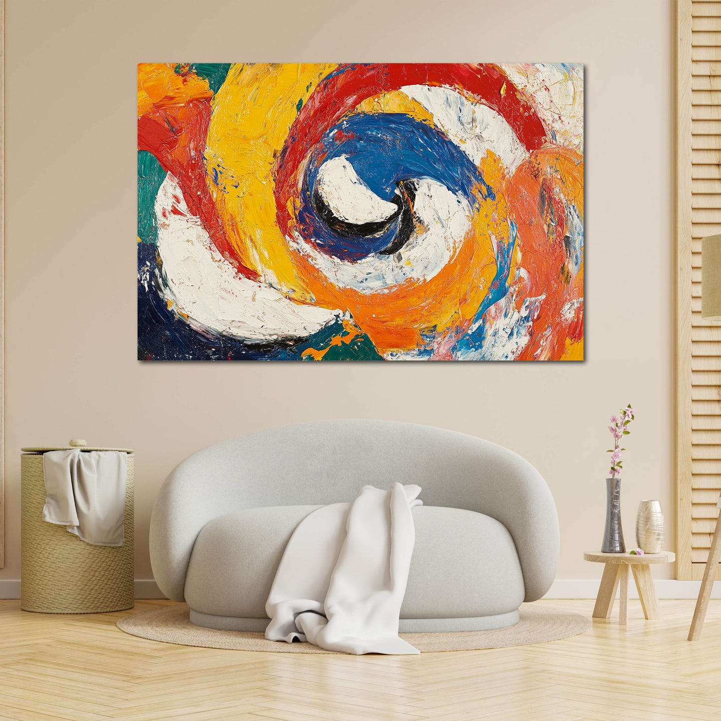 Astratto vortice di colori quadro