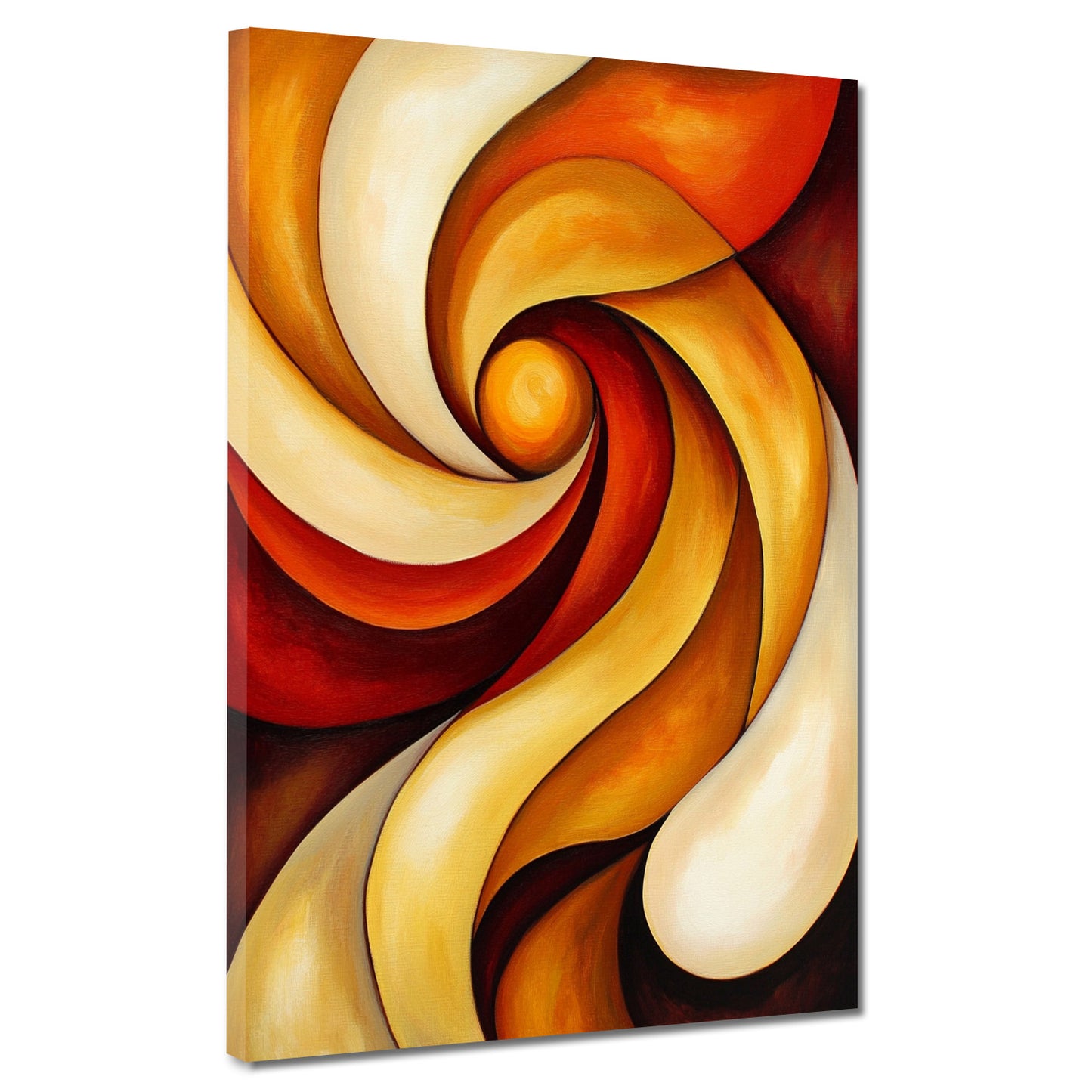 Astratto vortice colori caldi movimento dinamico quadro