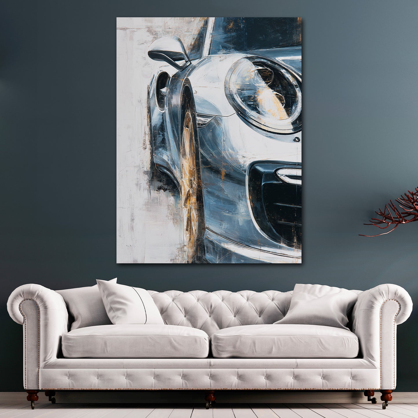 Auto sportivo lusso pittura dinamica moderna quadro