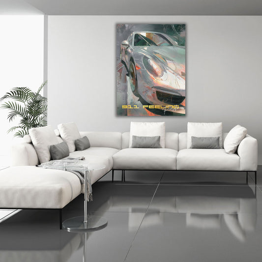 Auto sportivo porsche arte moderna lusso quadro