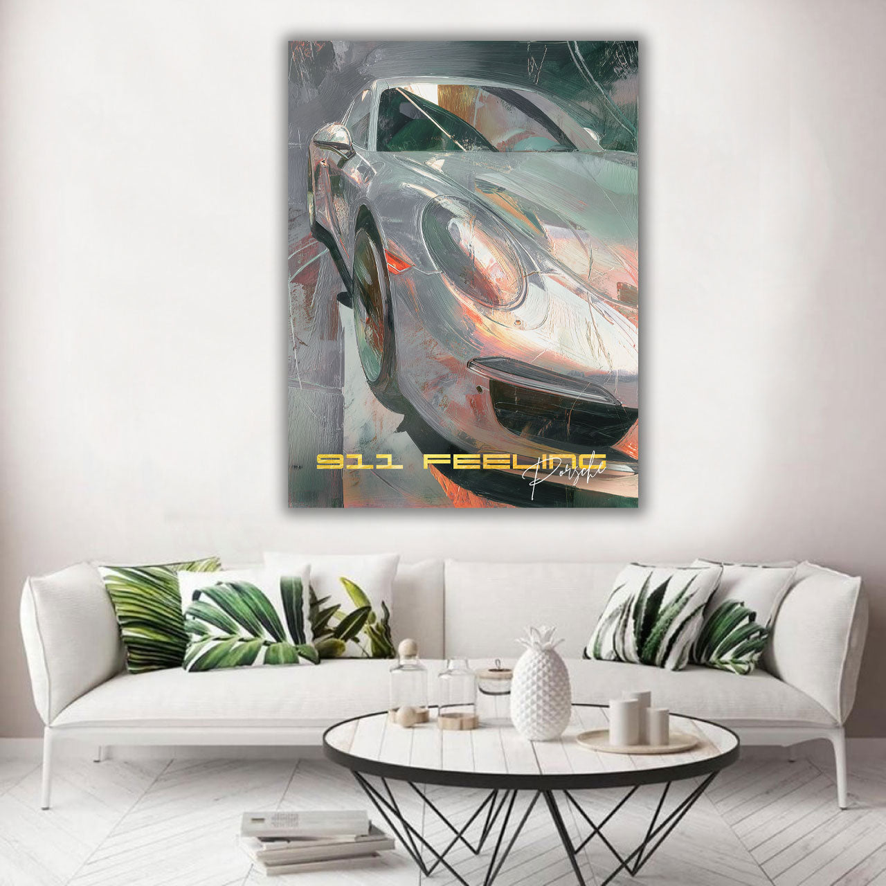 Auto sportivo porsche arte moderna lusso quadro