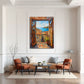 Quadro balcone vista mare in soggiorno