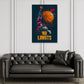 Basket schiacciata in movimento motivazione pop art quadro