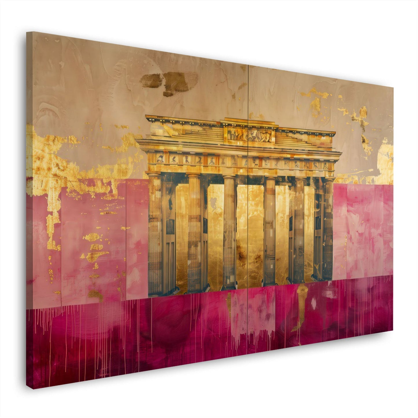 Berlino oro astratto moderno di elegante fattura quadro