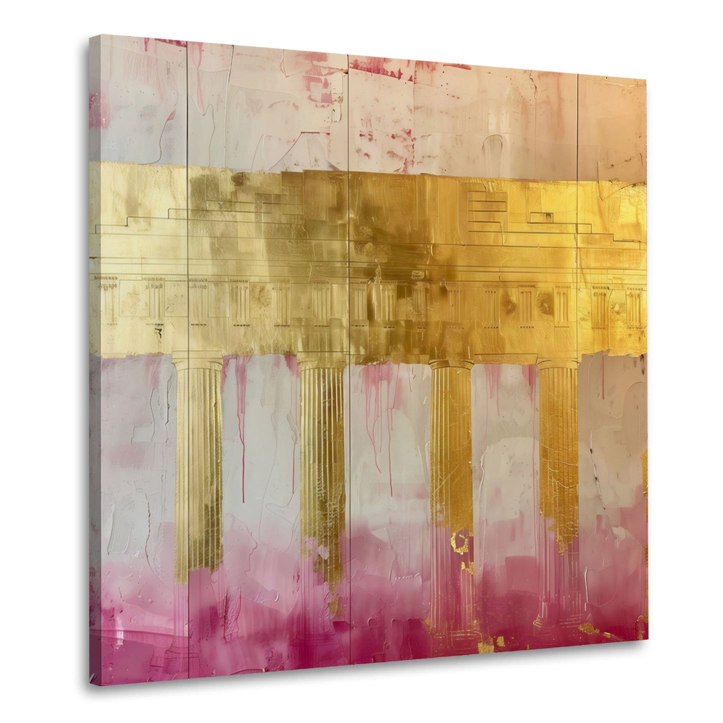 Berlino oro turchese astratto con colori intensi quadro