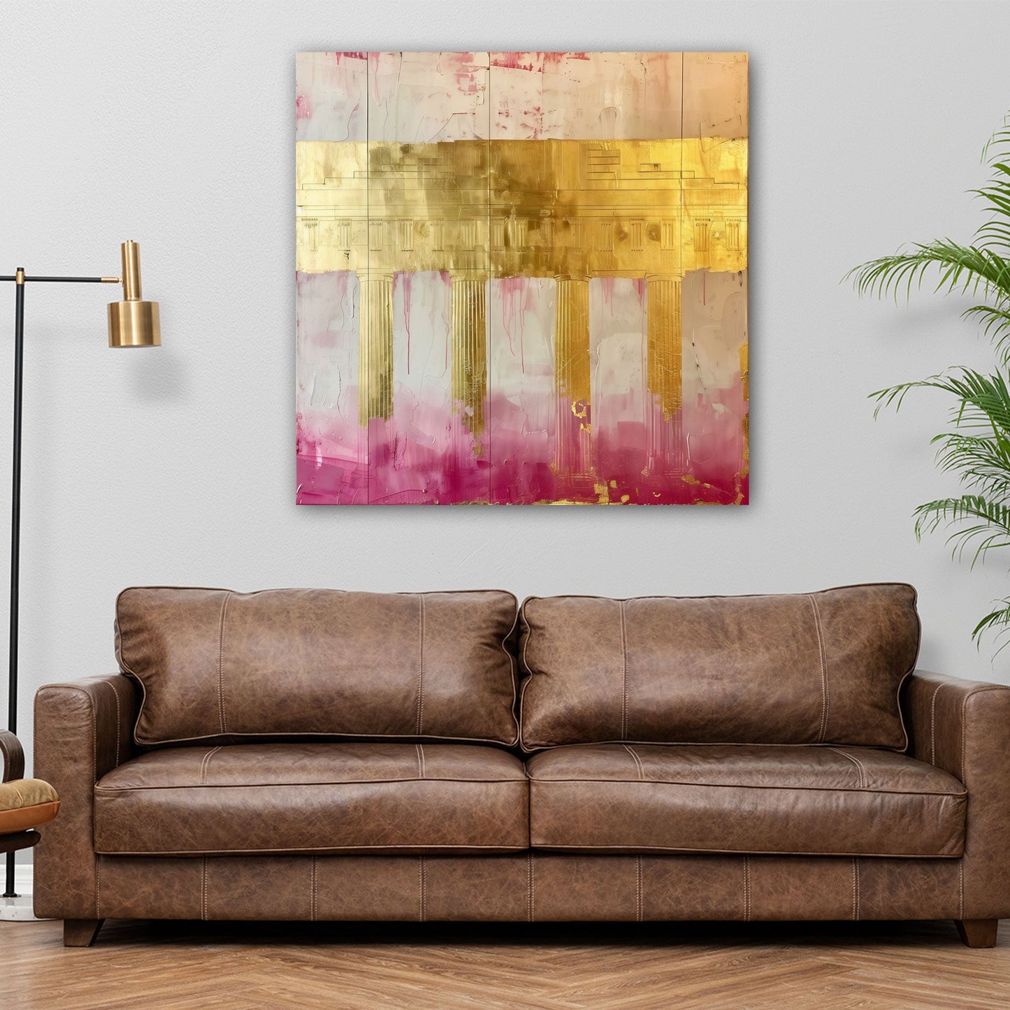 Berlino oro turchese astratto con colori intensi quadro