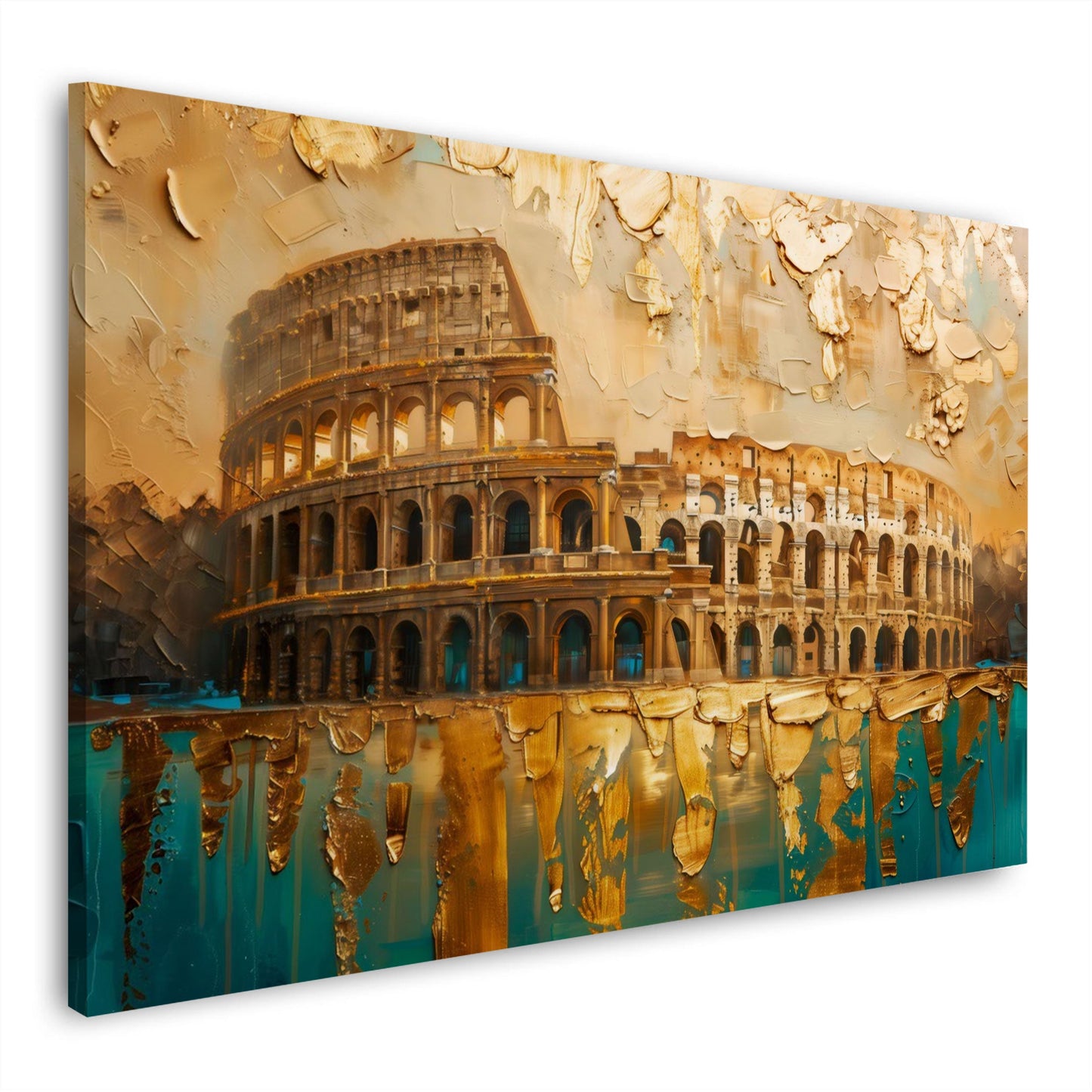 Berlino simbolo oro astratto di elegante fattura quadro