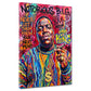 Biggie King rapper Hip Hop Pop Art Graffiti colorato quadro