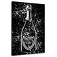 Quadro moderno bottiglia arte Pop Art Champagner