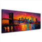 Brooklyn Bridge al tramonto panorama quadro