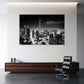 Burj Khalifa a Dubai di notte in bianco e nero architettura quadro