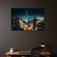 Burj Khalifa a Dubai lo skyline illuminato della città quadro