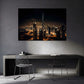 Burj Khalifa a Dubai luci notturne dello skyline panoramico quadro