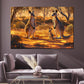 Canguri selvaggi paesaggio australiano quadro