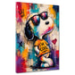 Beagle comic con occhiali da sole pop art graffiti quadro