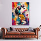 Beagle comic pop art quadro ambientato