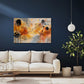 Composizione musicale astratta dai colori vivaci quadro