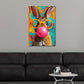 Coniglio con occhiali gialli e gomma da masticare Pop Art quadro