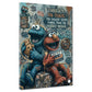 Peluche blu e rosso Graffiti Embrace the Chaos Street Art quadro