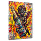 Cupido con ali rosse e bottiglia Love Pop Art Graffiti quadro