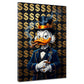Papero milionario dollari lusso stile Pop Art Graffiti quadro